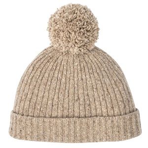 Tan Cashmere Juniper beanie by Outerknown EUC